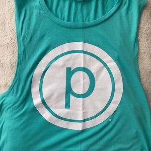 Mint Green Pure Barre Circle P Tank - Size Large
